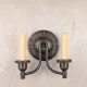 Floral Two Candle Wall Sconce #0