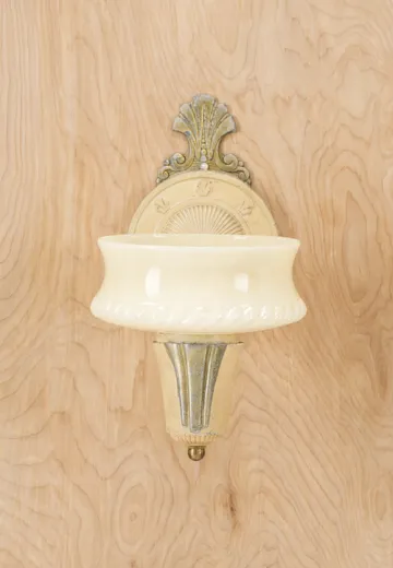 One Light Porcelain Wall Sconce