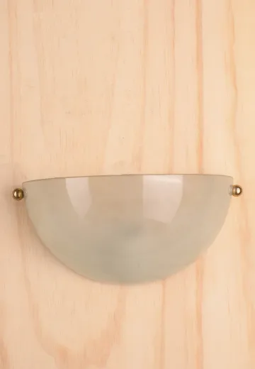 Glass Bowl Pocket Wall Sconce