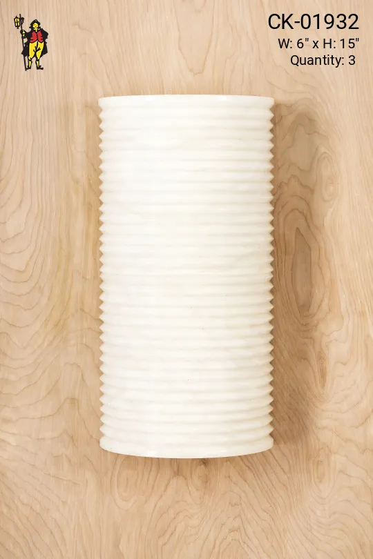 Ribbed Rounded Shade Wall Sconce