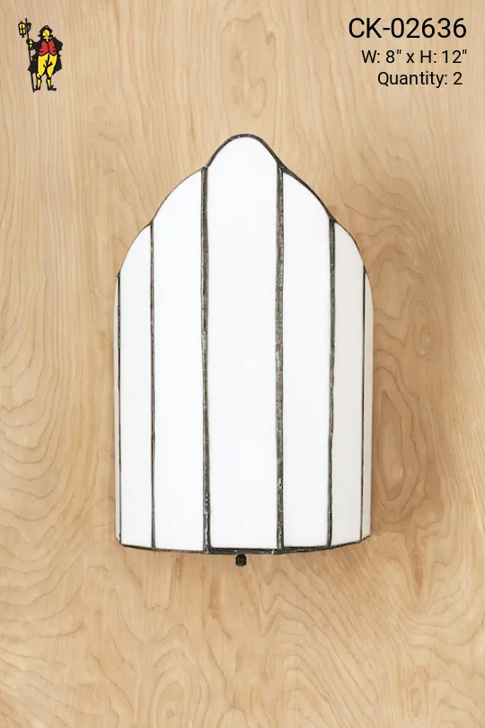 Rounded Glass Shaded Wall Sconce