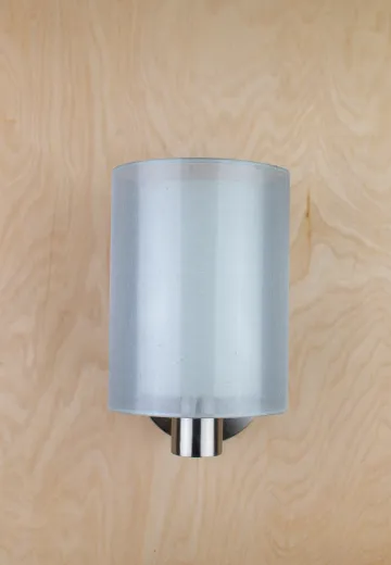 Round Shaded Modern Chrome Wall Sconce