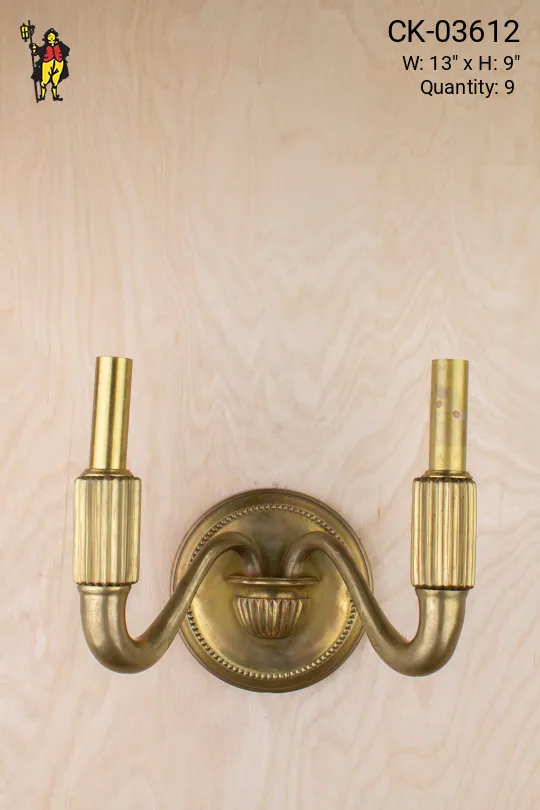 Transitional Two Candle Wall Sconce
