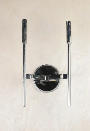 Chrome Two Light Contemporary Wall Sconce