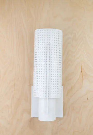 White Contemporary Wall Sconce
