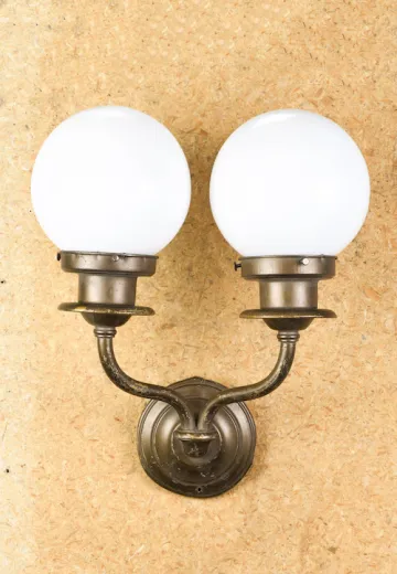 Distressed Bronze Two Light Wall Sconce