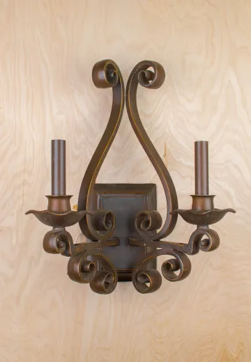 Flemish Two Candle Wall Sconce