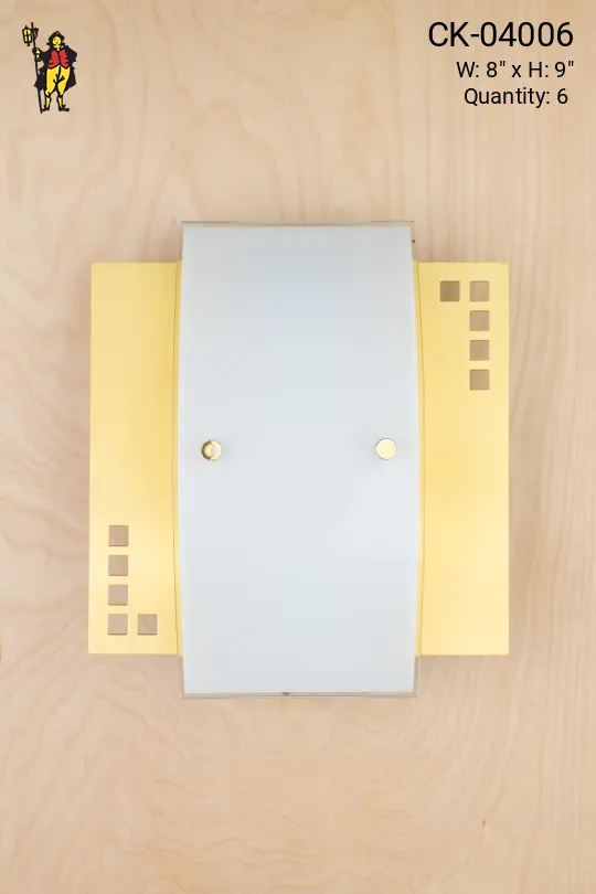 Modern Pierced Brass Wall Sconce