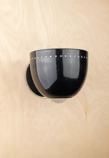 Black Pierced Spotlight Wall Sconce