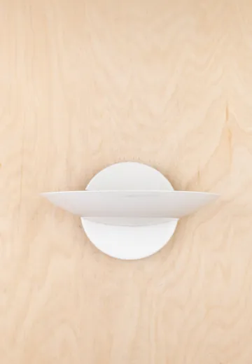 White Up Light Wall Sconce