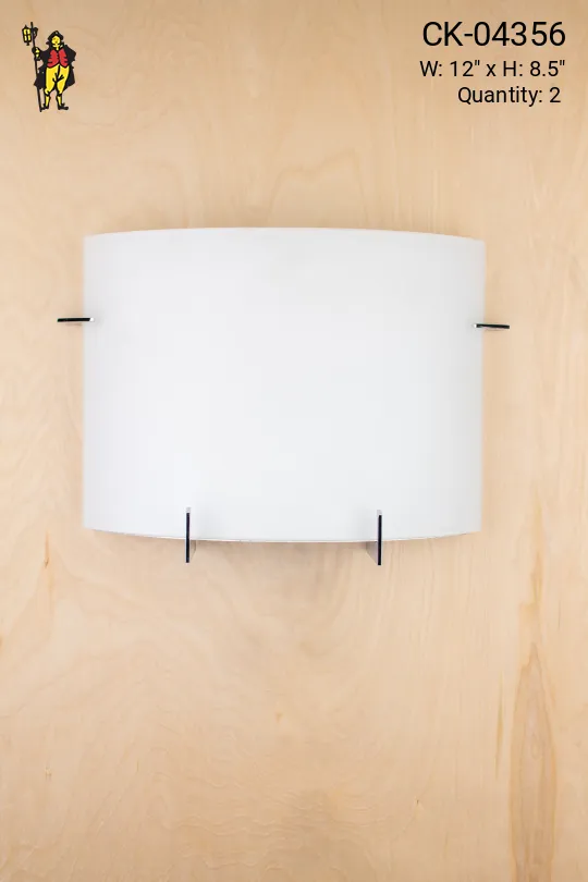 Rounded Glass Wall Sconce
