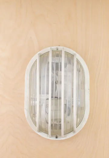 White Plastic Cage Light