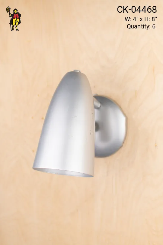 Single Nickel Bullet Reflector Wall Sconce