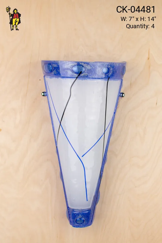 Painted Glass Pocket Wall Sconce