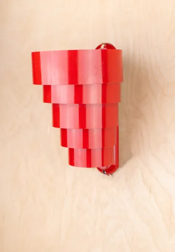 Red Ring Pocket Wall Sconce