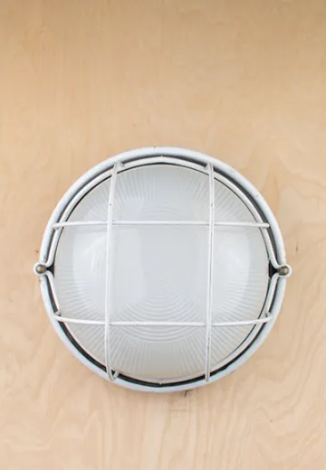 White Cage Wall Sconce