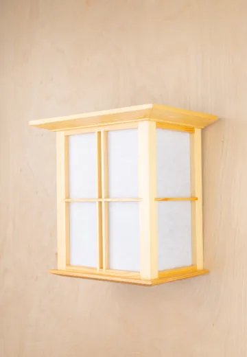 Wooden Lantern Wall Sconce (Have Been Distressed)