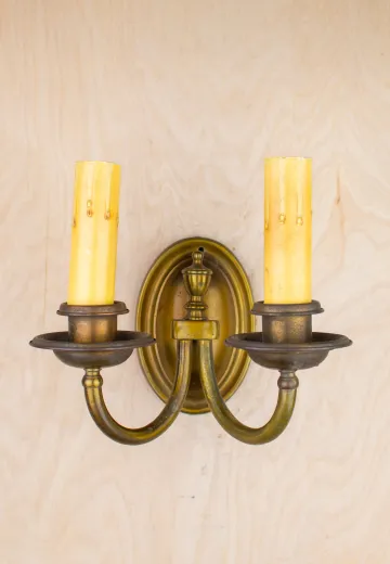 Traditional Two Candle Wall Sconce