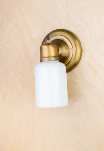 Brass Single One Light Wall Sconce
