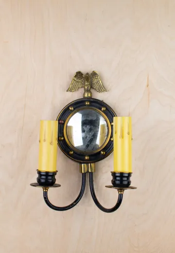 Two Candle Eagle Wall Sconce