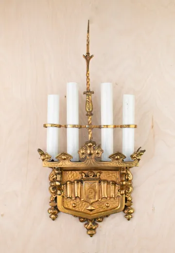 Gothic Four Light Wall Sconce