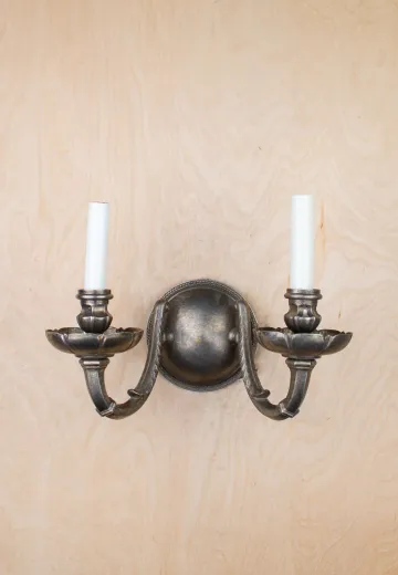 Art Deco Two Candle Wall Sconce