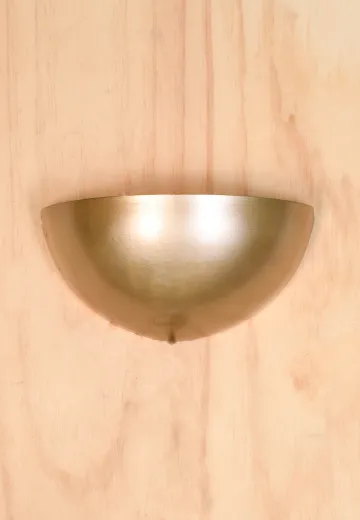 Gold Half Moon Wall Sconce
