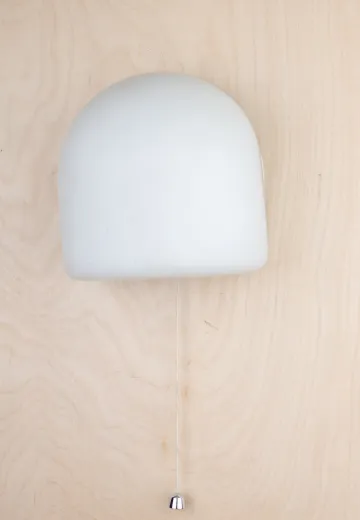 Glass Modern Wall Sconce w/Pull String