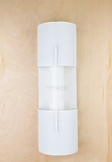 Peirced Modern White Wall Sconce