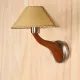 Single Wooden Finished Modern Wall Sconce #0