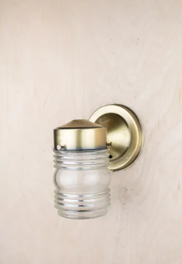 Jelly Jar Wall Sconce
