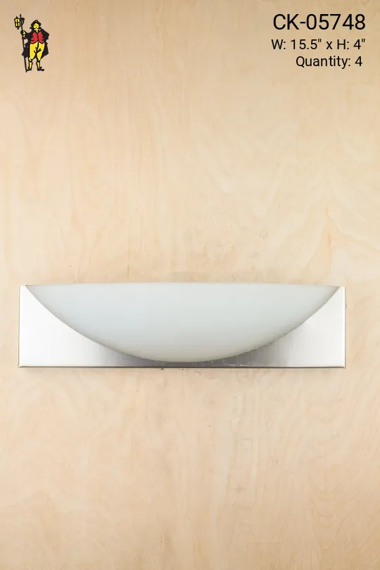 Half Moon Frosted Glass Wall Sconce