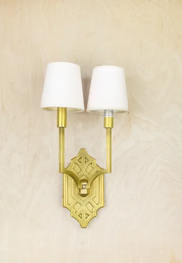 Contemporary Two Candle Wall Sconce