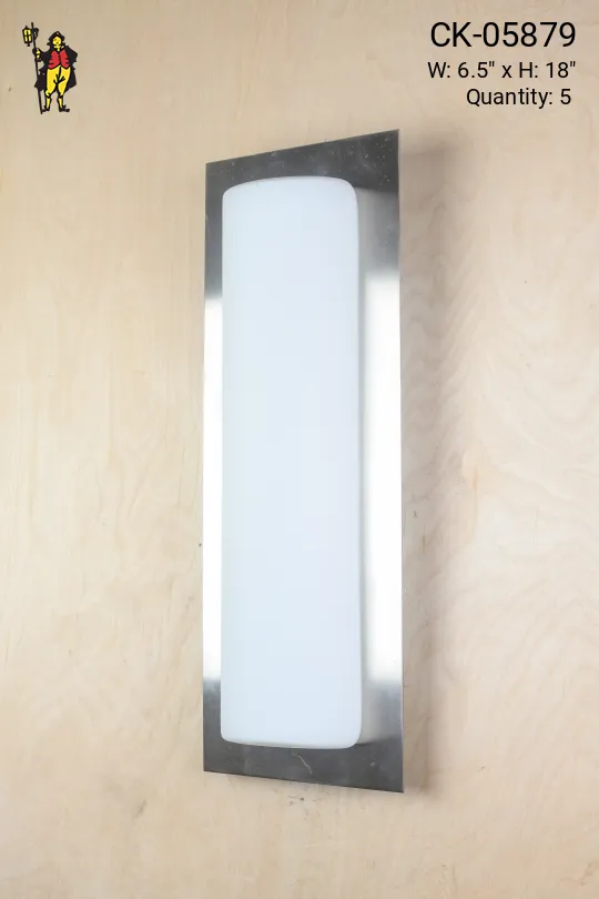 Contemporary Frosted Glass Wall Sconce