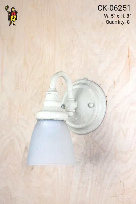 Painted Mid Century Single Light Wall Sconce