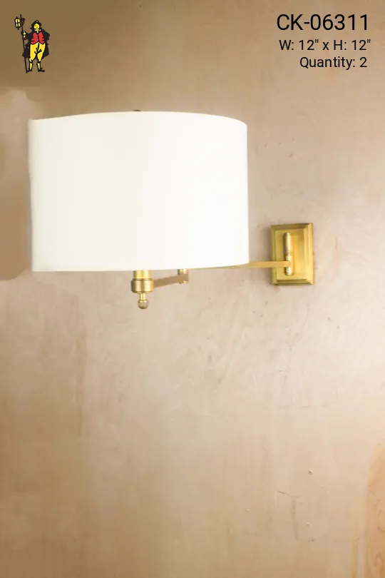 Adjustable Brass Wall Sconce