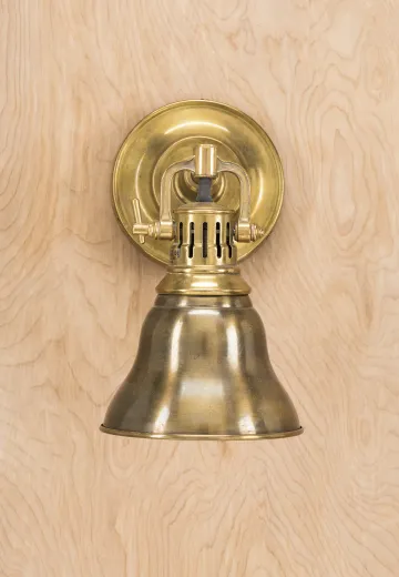 Brass Spotlight Wall Sconce