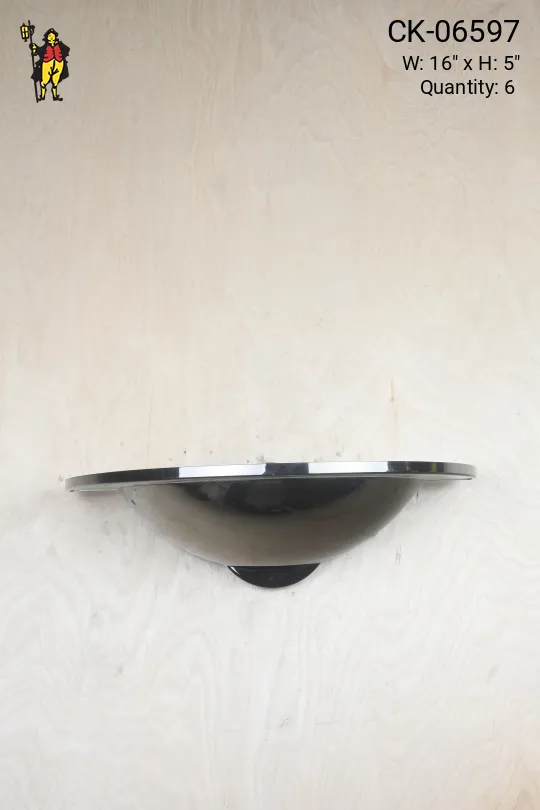 Halogen Chrome Bowl Wall Sconce