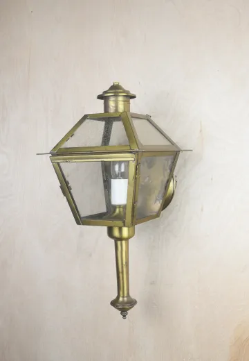 Brass Lantern Wall Sconce
