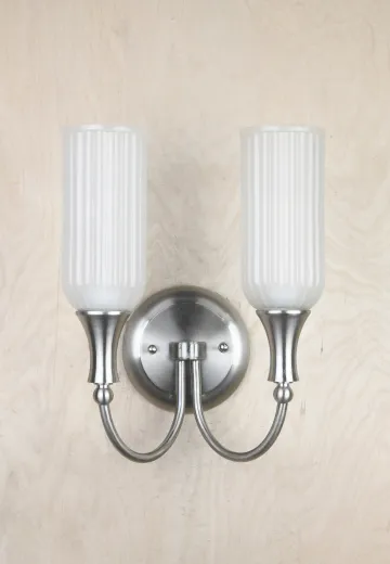 Mid Century Modern Nickel Wall Sconce