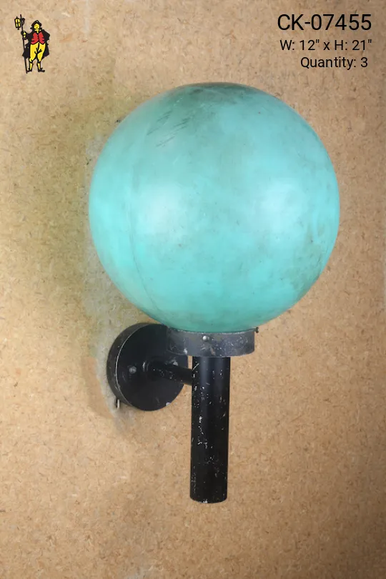 Green Globe Wall Sconce