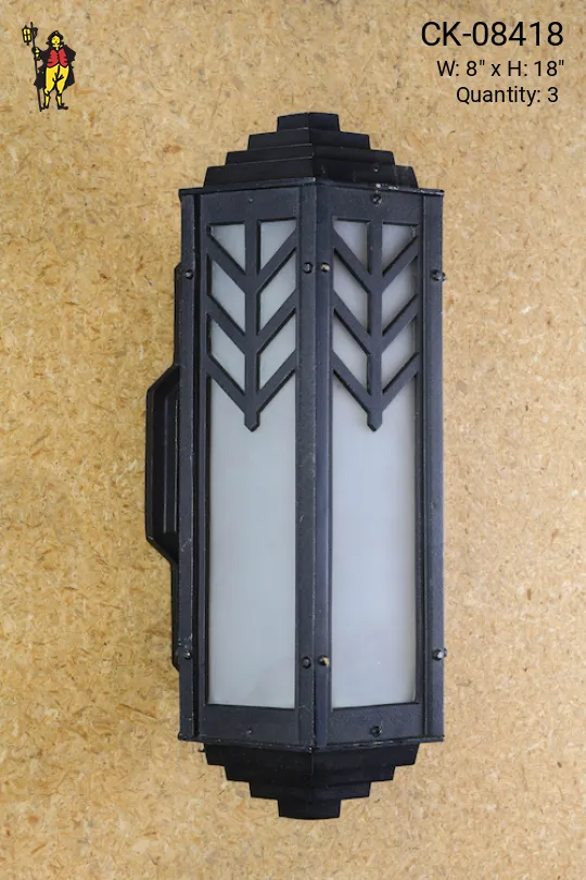 Black Deco Wall Sconce