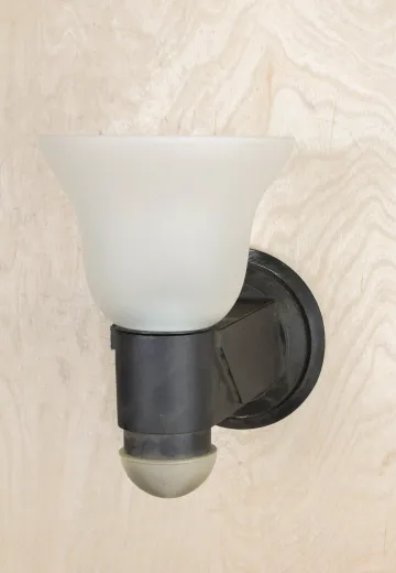 One Light Black Up Light Wall Sconce