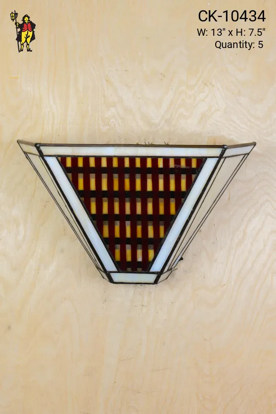 Seventies Glass Pocket Wall Sconce