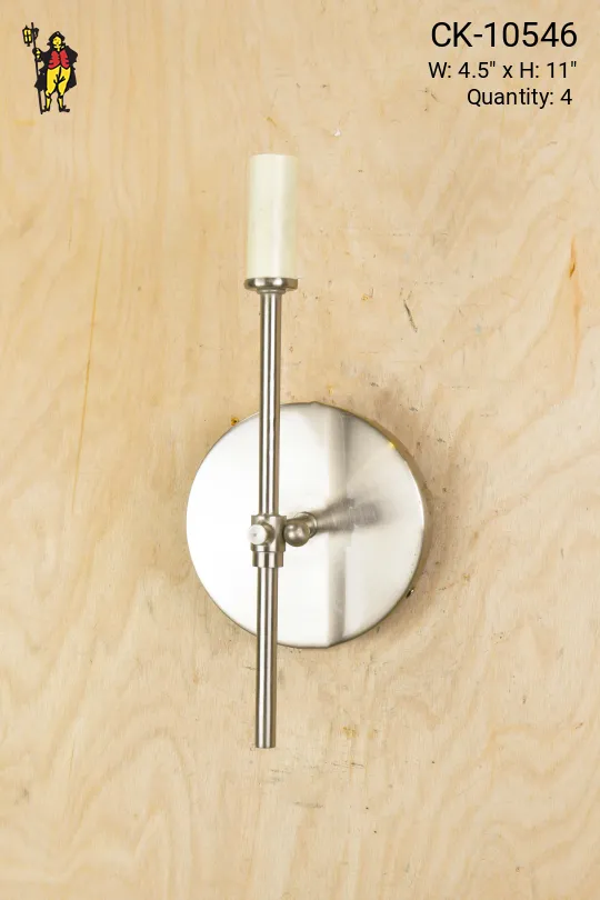 Nickel One Light Modern Wall Sconce