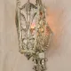 Gothic Single Light Wall Sconce w/Mica Screen #0