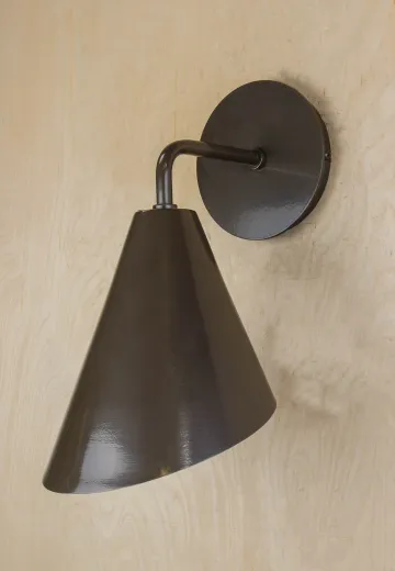 Modern Bronze Reflector Down Light Wall Sconce