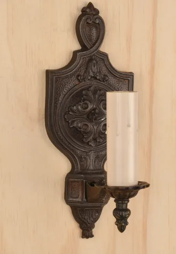 Iron Gothic Single Candle Sconce