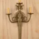 Three Candle Brass Wall Sconce #0