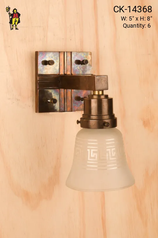 Bronze Single Down Light Wall Sconce